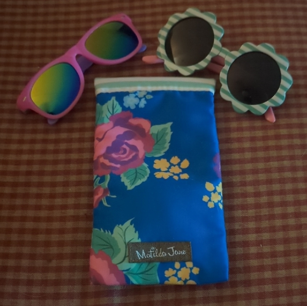 Matilda Jane Blue Floral Sunglasses Set